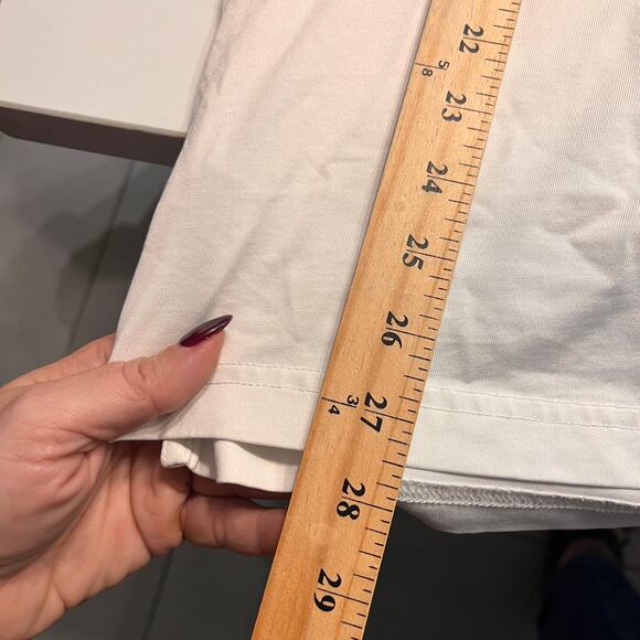 Travis Matthew Grey White Striped Beaver Creek Golf Club Polo T-Shirt Size Large - Picture 9 of 10